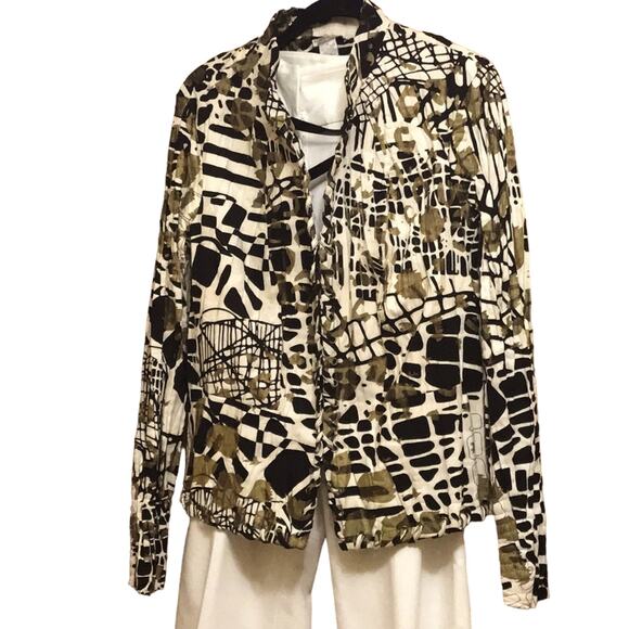 Albert Makali Abstract Polyester Jacket. XL - Picture 1 of 4
